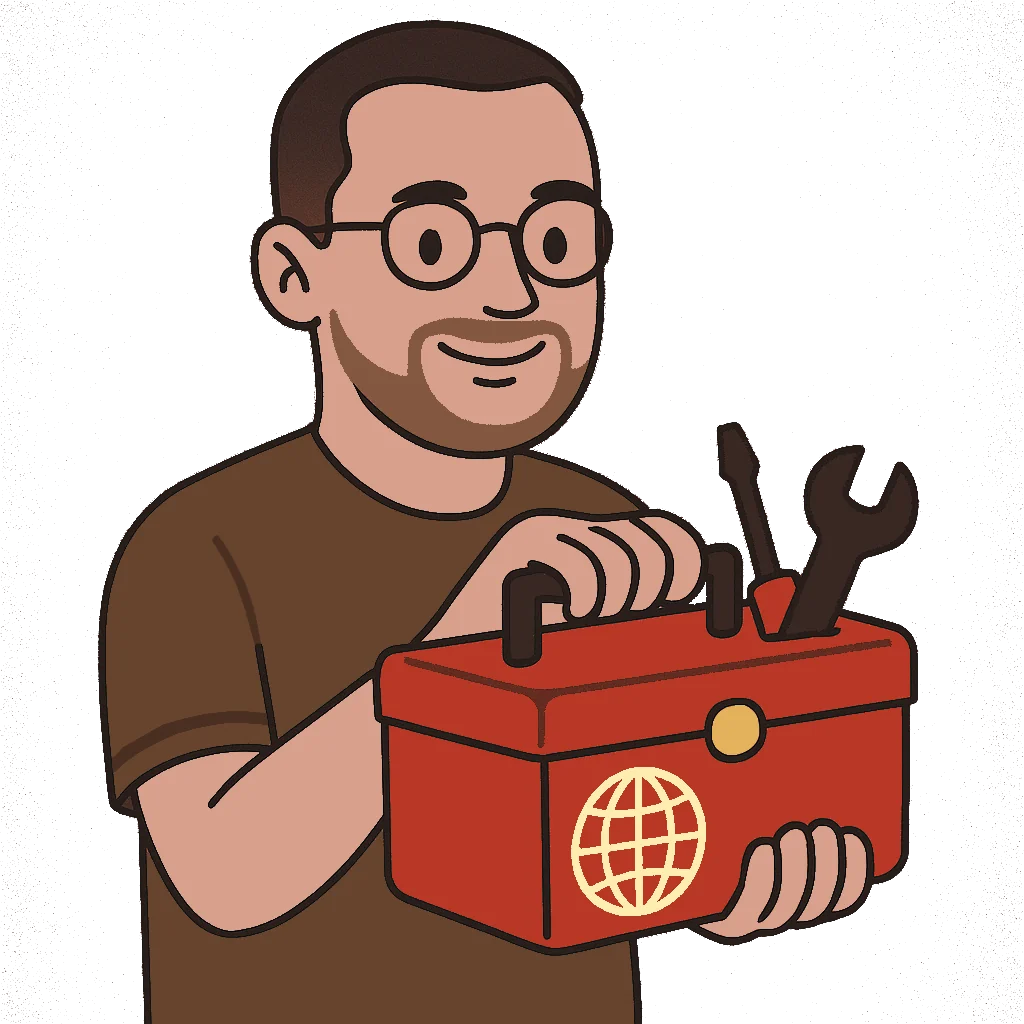 avatar d'anthony avec une boite a outils