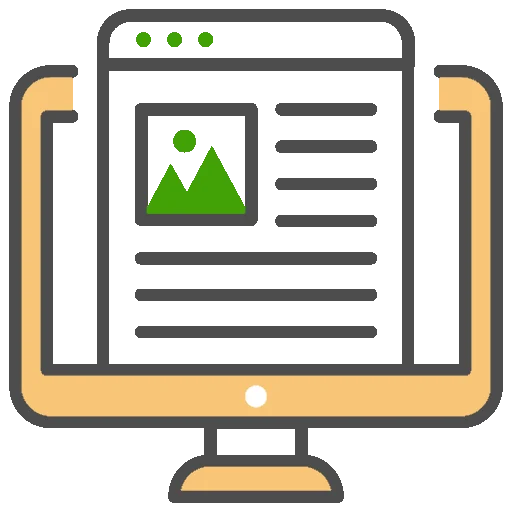 icone de design web sur un ecran