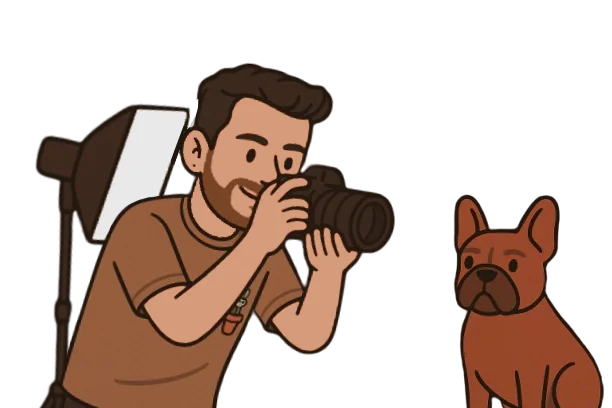 avatar de tony qui prend un chien en photo