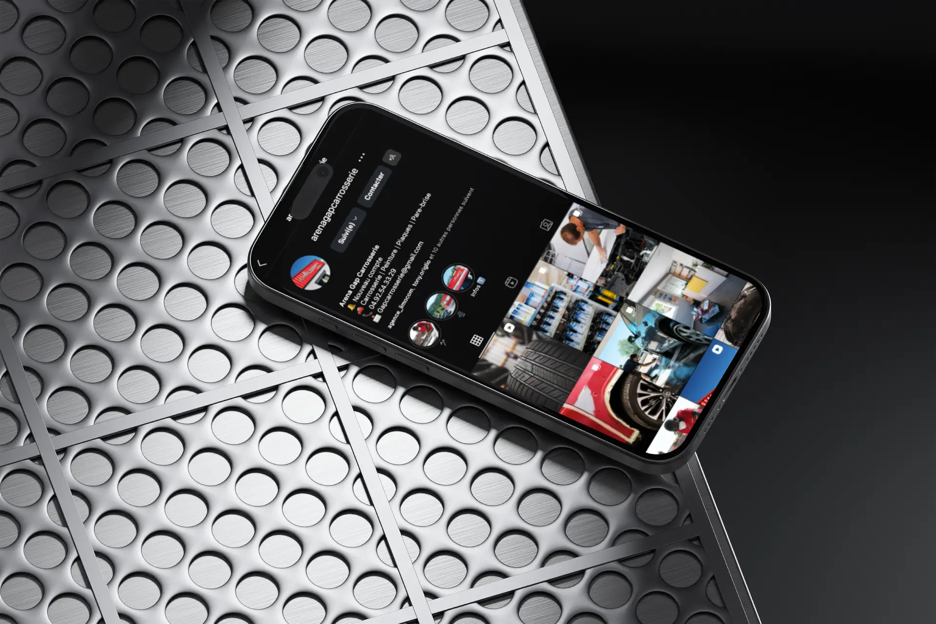 mockup du projet Gap Carrosserie