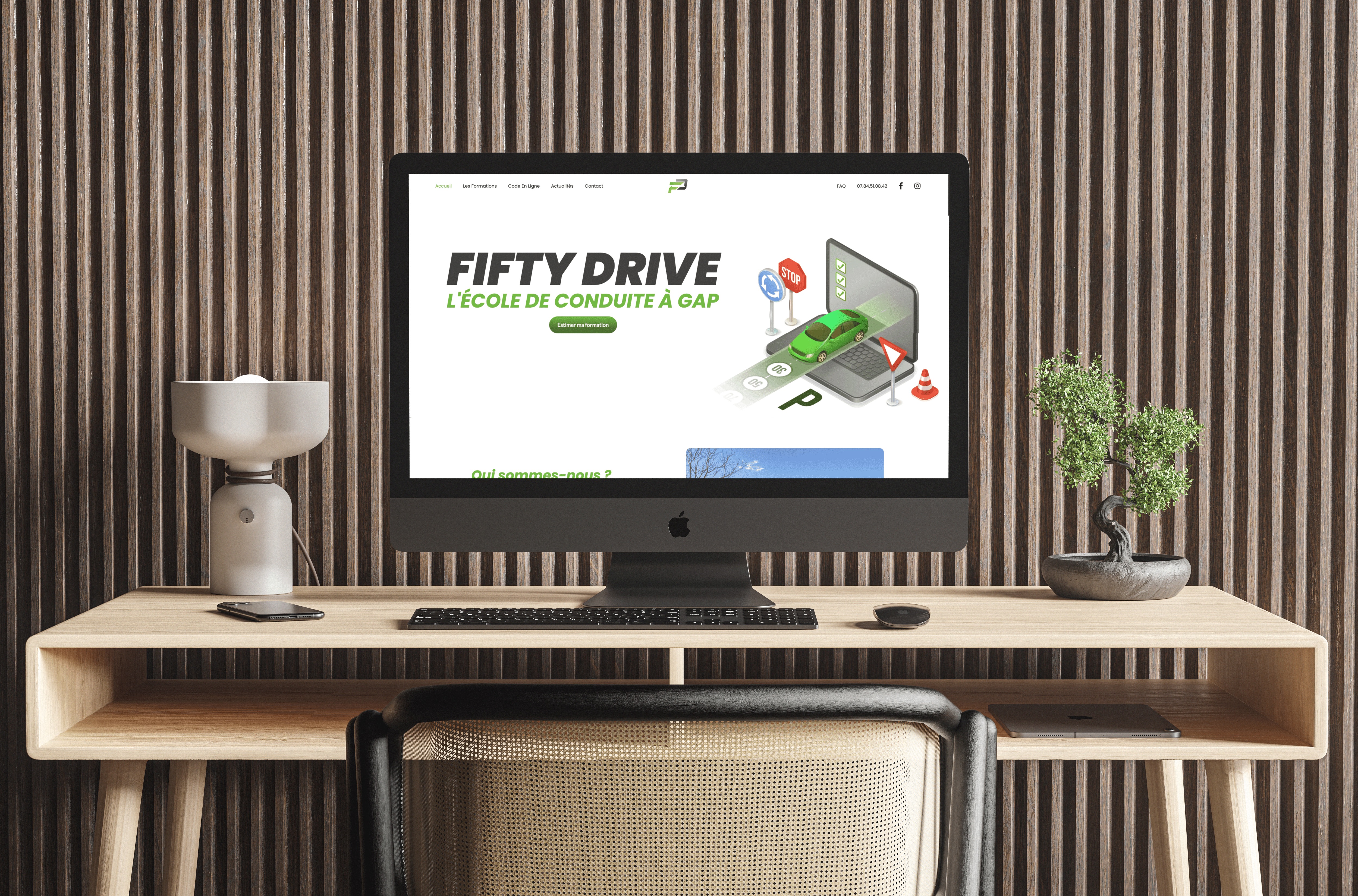 mockup du projet fiftydrive.fr