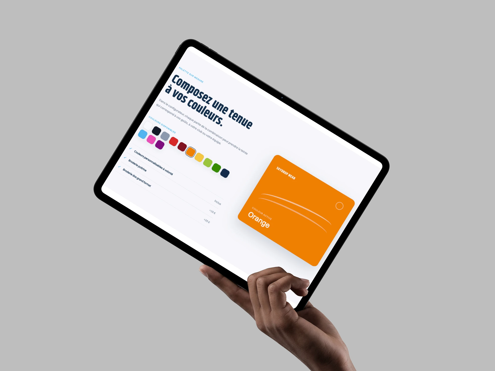 mockup d'un ordinateur affichant le nouveau site les olivades
