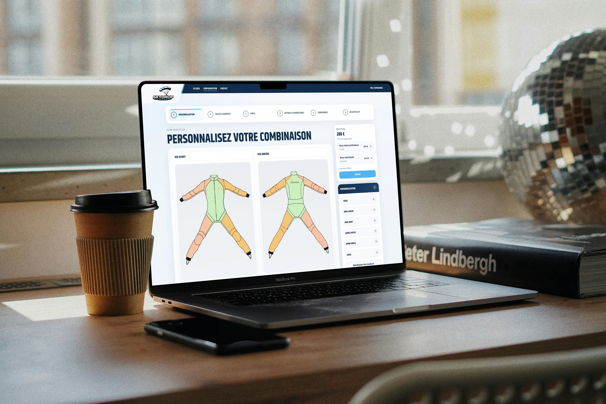 mockup du projet Les olivades