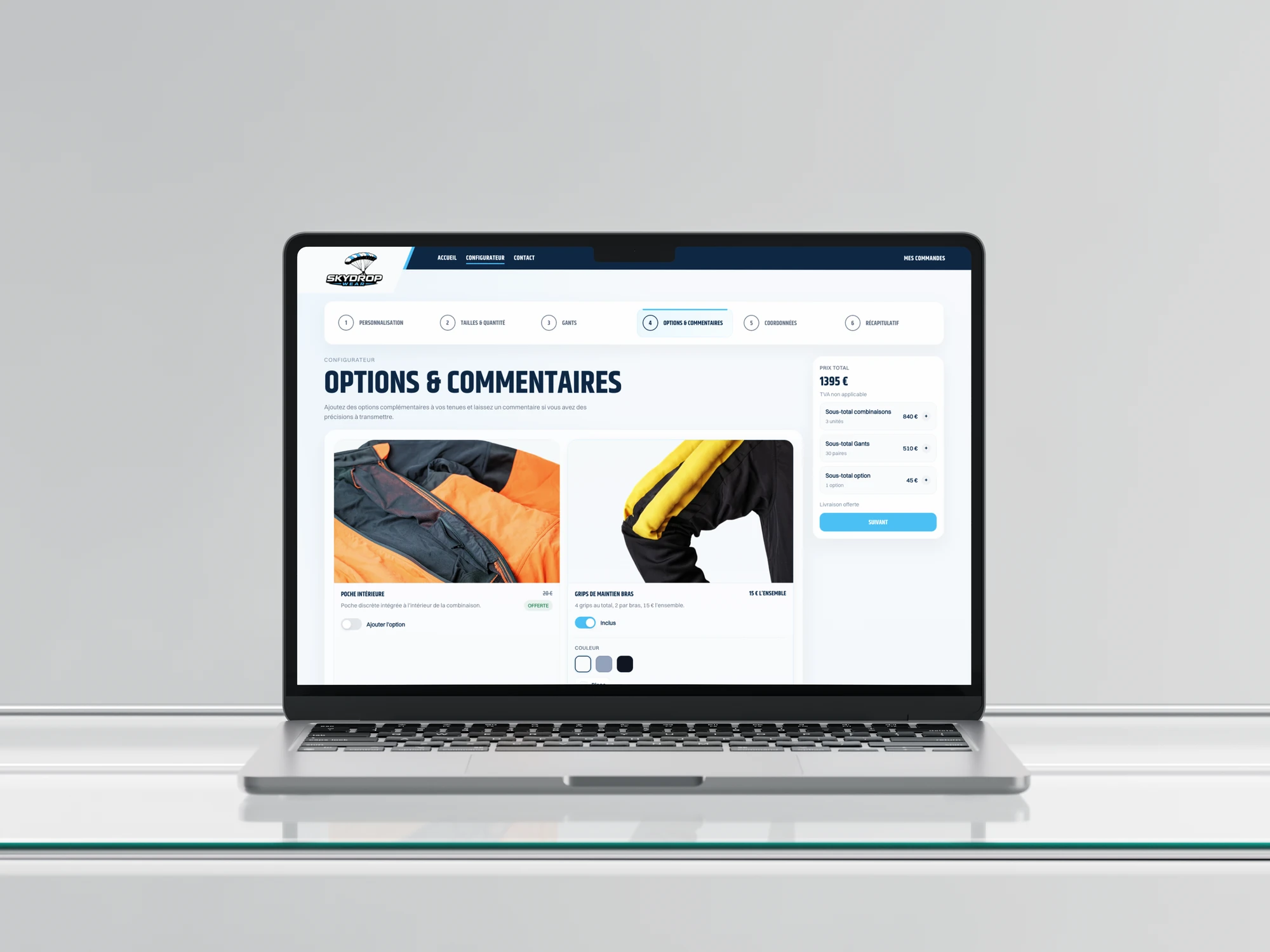 mockup d'un ordinateur et d'un téléphone affichant le site les olivades
